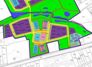 Fragment ruimtegebruikskaart van een exploitatieplan